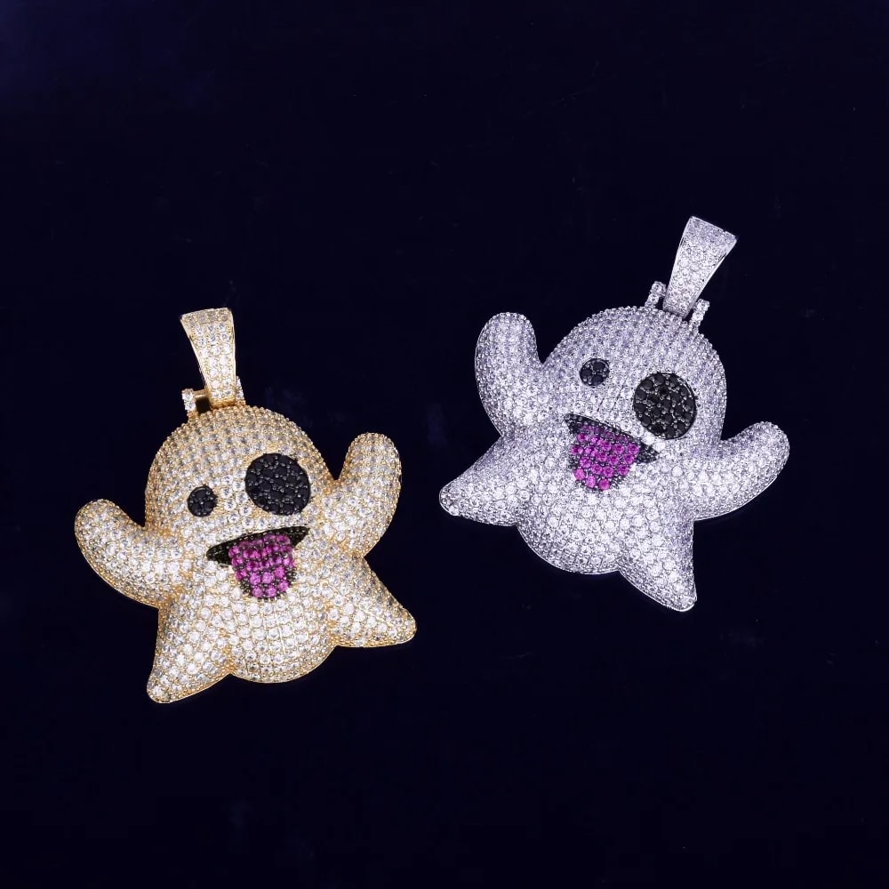 Emoji Ghost Men Necklace With Pendant